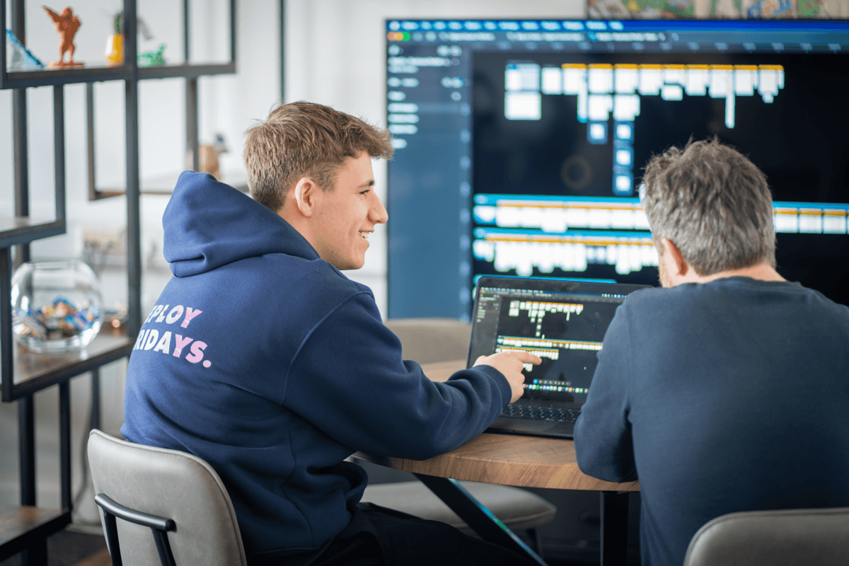 Staff collaborating in the MCD Office